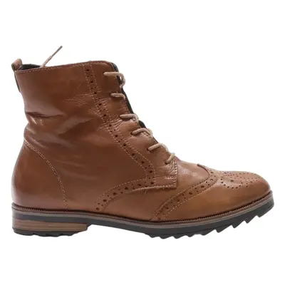 REMONTE Lace-Up Boots Brown Leather Womens UK 7