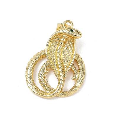 Brass Micro Pave Cubic Zirconia Pendants