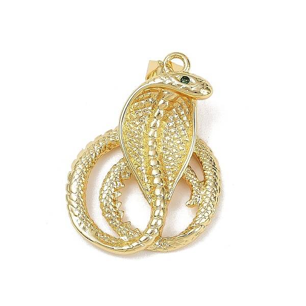 Brass Micro Pave Cubic Zirconia Pendants