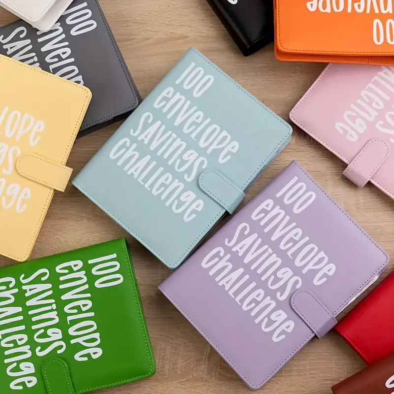100 Envelopes Challenge Binder: A5 Money Saving Budget Binder with Cash Envelopes - Money Saving Binder Savings Challenges Bo...