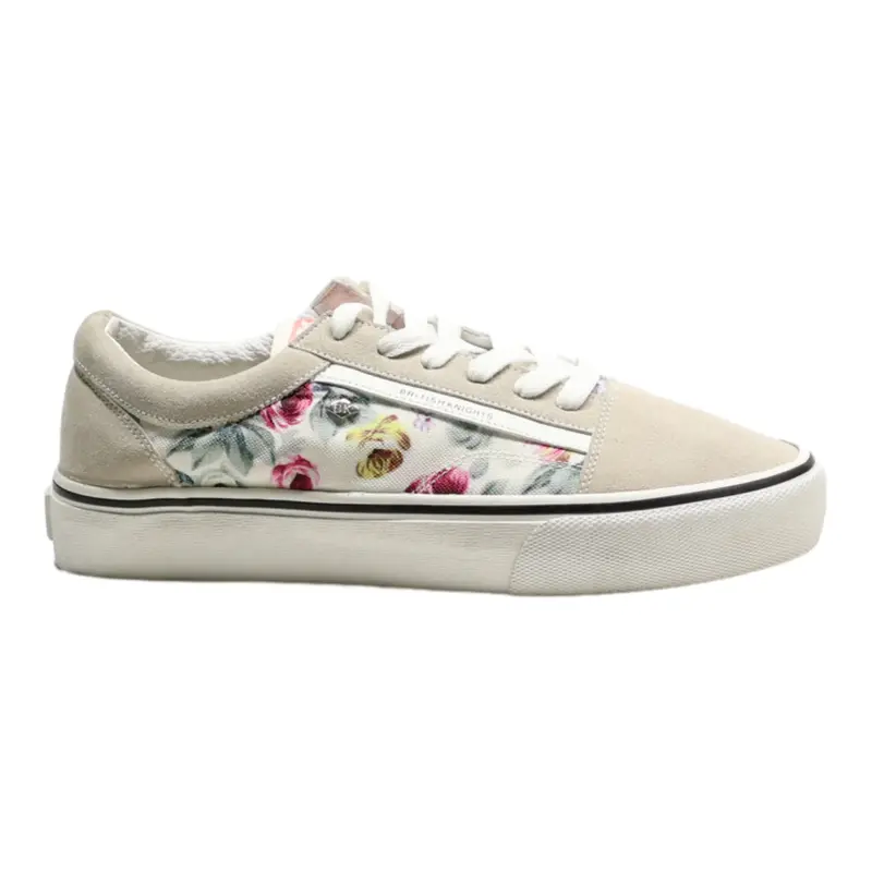 BRITISH KNIGHTS Low Top Trainers Beige Canvas Mens UK 8