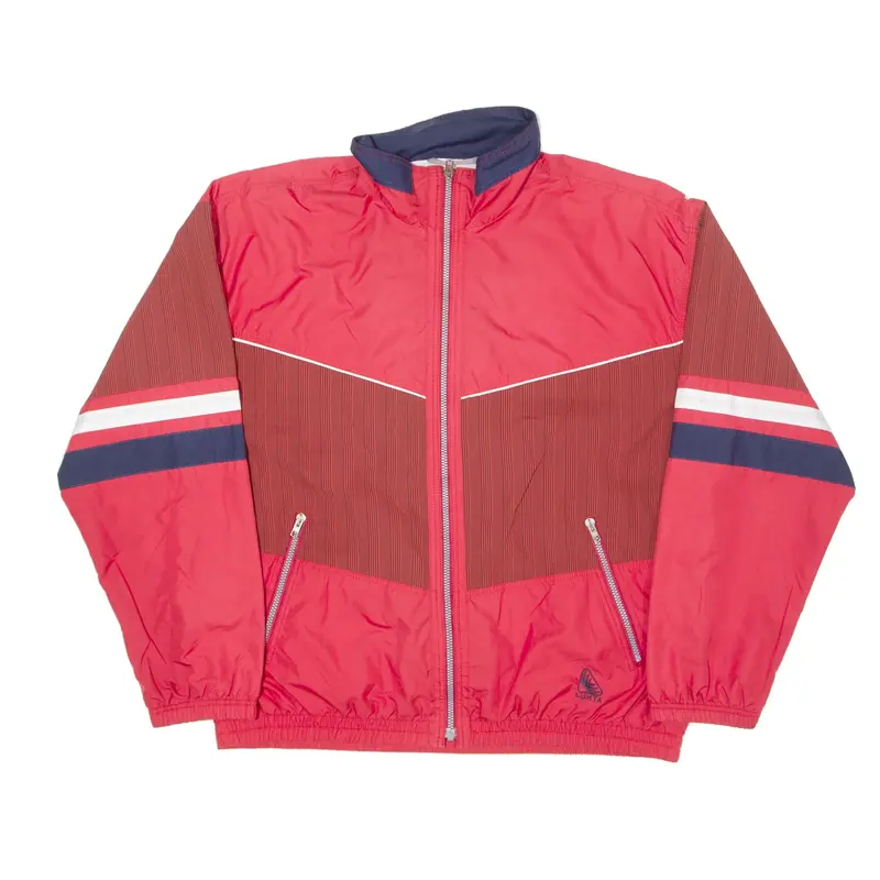 LUHTA SPORT Mens Windbreaker Jacket Red Striped M