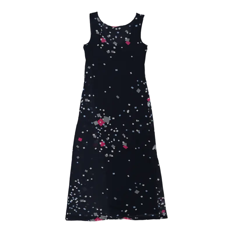 Moschino Maxi Dress - Small Navy Viscose Blend | Size: small