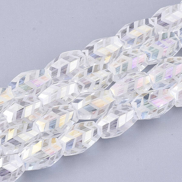 Electroplate Glass Beads Strands