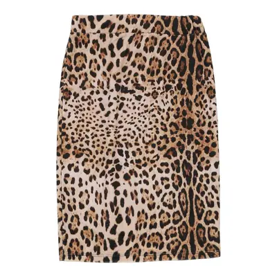 Unbranded Animal print Midi Skirt - Medium Beige Polyester Blend