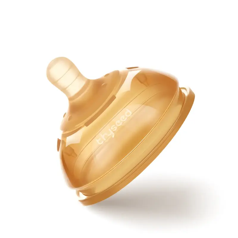 Thyseed Baby Bottle Nipple Infant Silicone Replacement Nipples 0-3 3-7 7-10 10+Month 1 Pack