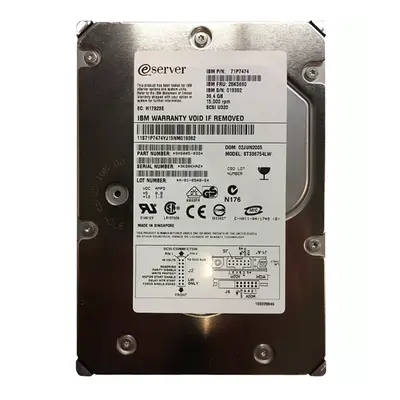 71P7474 IBM 36.4GB Ultra-320 SCSI 15000 3.5-inch 8MB Hard Drive