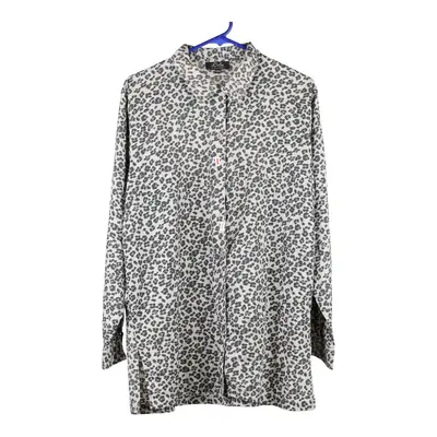 Lily Of The Valley Shirt - Large White Viscose Blend