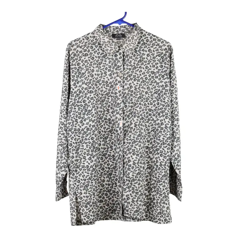Lily Of The Valley Shirt - Large White Viscose Blend