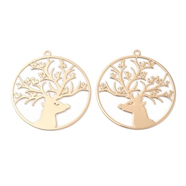 Long-Lasting Plated Brass Filigree Pendants
