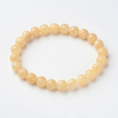 Natural Jade Round Bead Stretch Bracelets