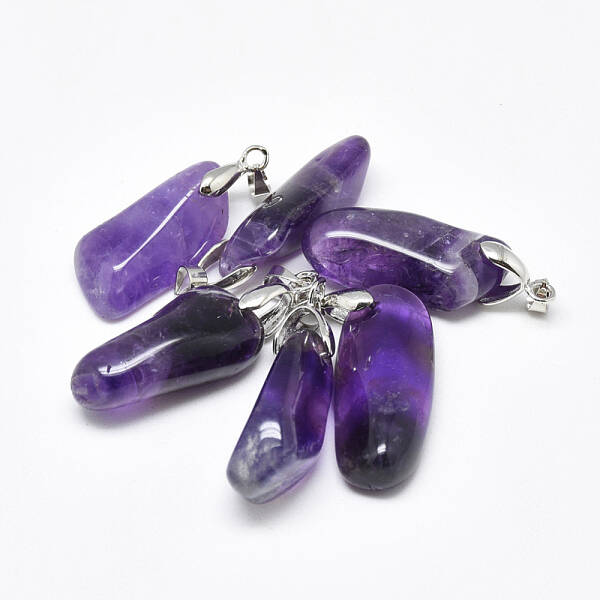 Natural Amethyst Pendants