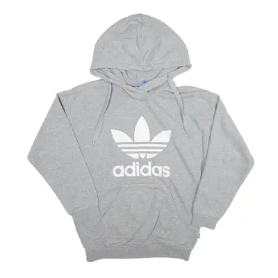 ADIDAS 2017 Hoodie Grey Pullover Womens UK 10