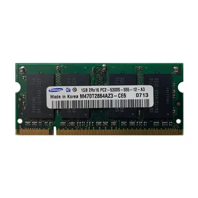 Samsung M470T2864AZ3-CE6 | 1GB DDR2-667MHz PC2-5300 Non-ECC Unbuffered SODIMM CL5 2Rx16 1.8V 200-Pin Memory Module