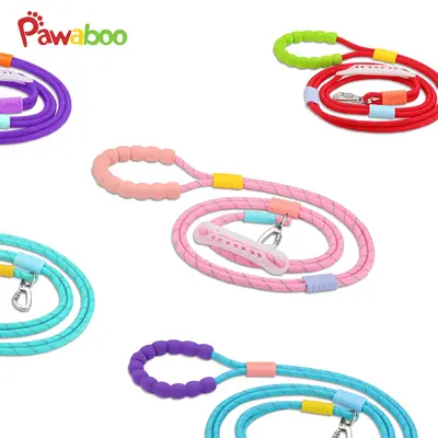 2025 Pawaboo Hands Free Dog Rope Leash, Adjustable Waist , Crossbody Rope with Explosion-Proof Handle, Lockable Metal Clipthe...