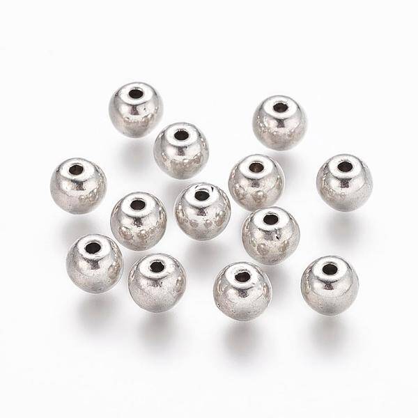 Tibetan Style Alloy Round Beads