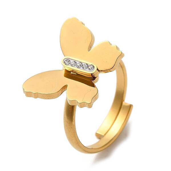 Butterfly Stainless Steel Finger Rings