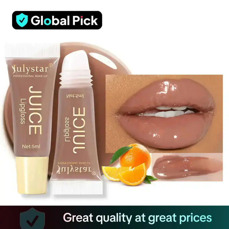 Fruit Flavored Moisturizing Lip Gloss, Long Lasting Tinted Hydrating Lip Gloss, Lip Plumping Lipstick for All Occasions Makeu...
