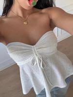 Women's Plain Tube Top, Casual Strapless Top for Summer, Fashion Women's Top for Daily Wear, Womenswear