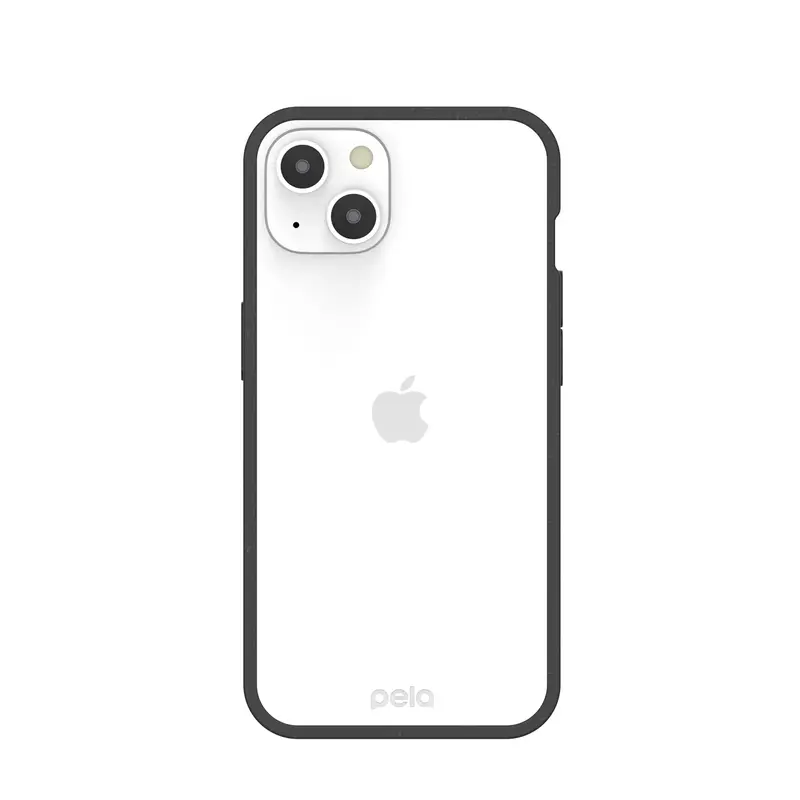 Clear iPhone 13 Case with Black Ridge