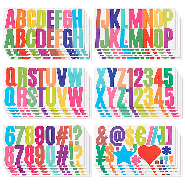 Colorful Vinyl Letter Waterproof Decorative Stickers