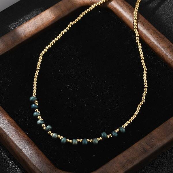 Brass Miyuki Seed Beaded Necklaces for Women