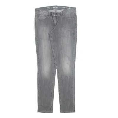 LEVI'S Modern Rise Jeans Grey Denim Regular Skinny Stone Wash Womens W29 L32