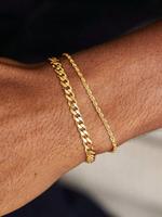 Men's Simple Style Stainless Steel Chain Cuban Bracelet, Fashion Jewelry for Party, Daily Decor, Trendy All-match & Exquisite...