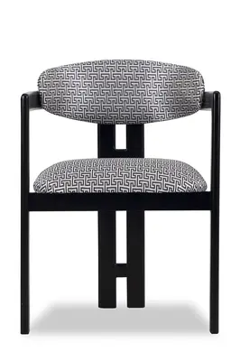 Black Geometric Dining Chair | Liang & Eimil Neo