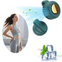 Portable Silent Mini Electric Fan, Adjustable 3-speed Suspended Waist Fans, Small Phone Cooling Fan, Personal Fan for Outdoor...