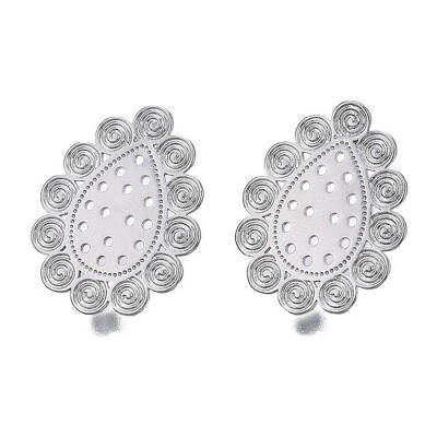 Brass Stud Earring Findings