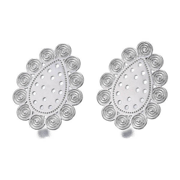 Brass Stud Earring Findings
