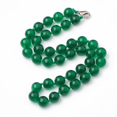 Natural Malaysia Jade Beaded Necklaces