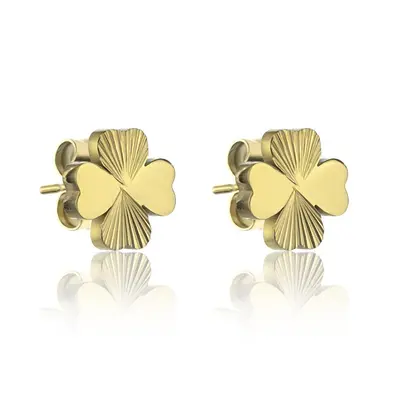 Emily Westwood Orecchini Macie A Quadrifoglio Placcati Oro Ewe24012G