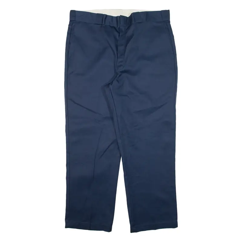 DICKIES Mens Trousers Blue Regular Straight W38 L29