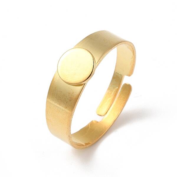 Adjustable 304 Stainless Steel Finger Rings Components