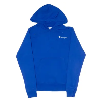 CHAMPION Hoodie Blue Pullover Mens S