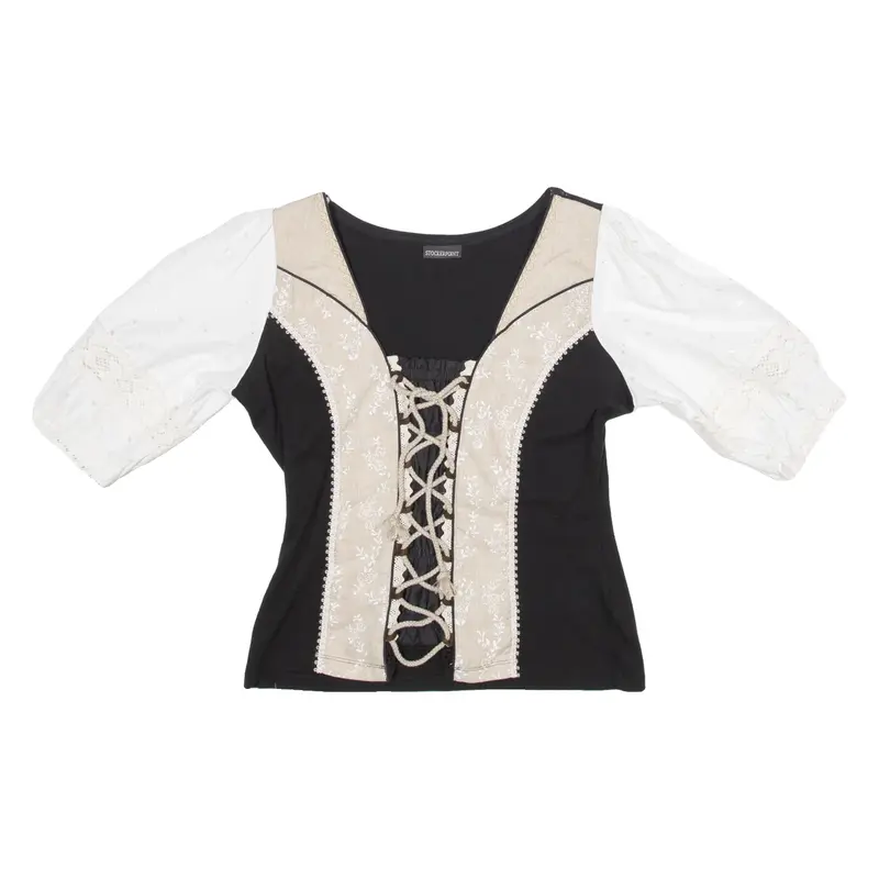 STOCKERPOINT Womens Milkmaid Top Black XXS