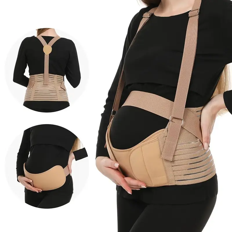 Maternity Belly Support Belt, 1 Set Pregnant Belly Belt, Support Belt for Comfortable Waist Control, Ideal for Pregnant Women