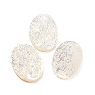 Religion Natural Sea Shell Cabochons