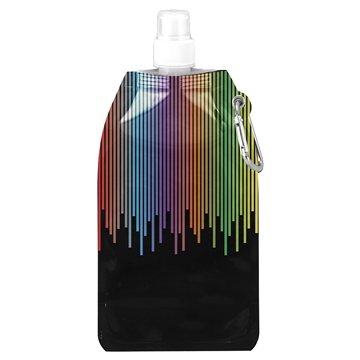 150 Custom Rainbow Collapsible Water Bottle - Dishwasher Safe & ...