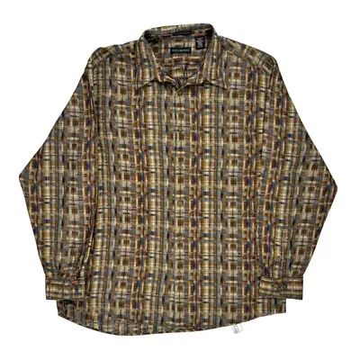 J Hane Barnes Checked Shirt - Large Multicoloured Cotton