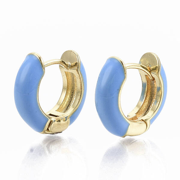 Brass Huggie Hoop Earrings