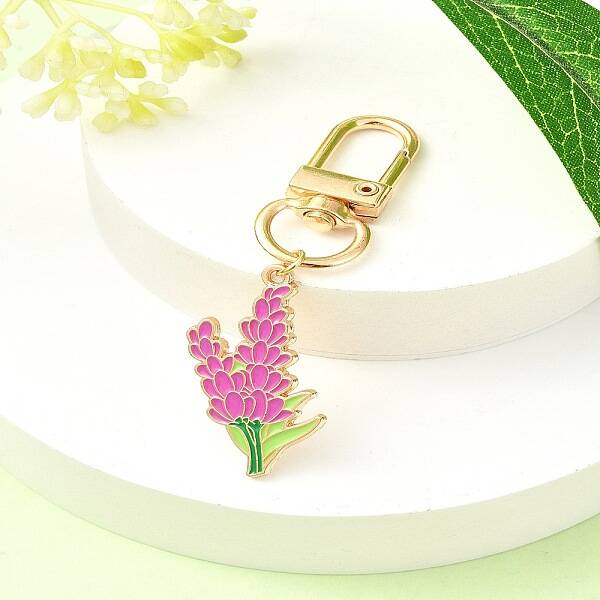 Alloy Enamel Flower Pendant Decorations