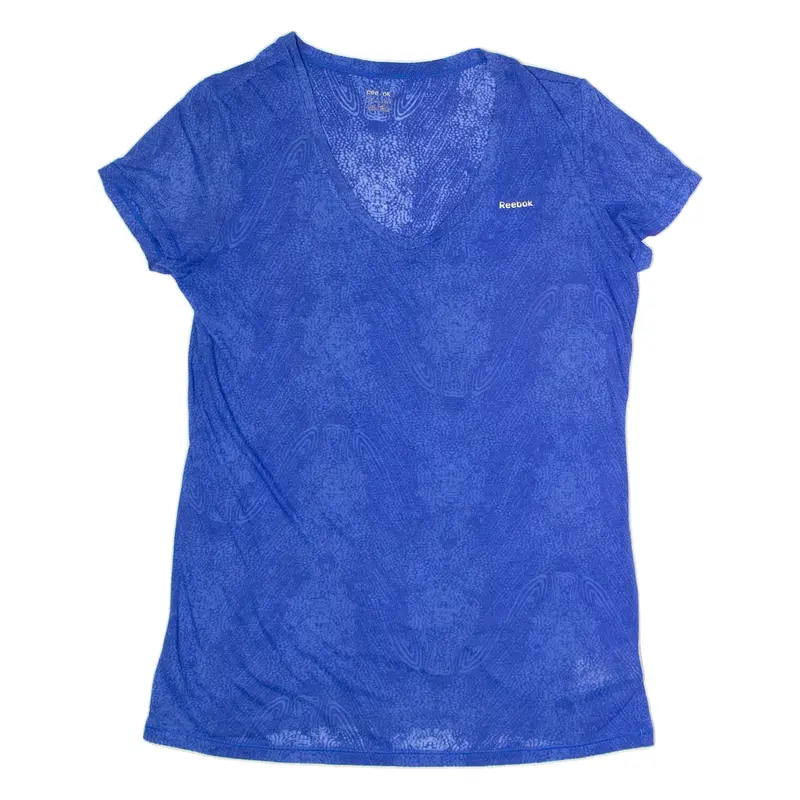 REEBOK Womens T-Shirt Blue M