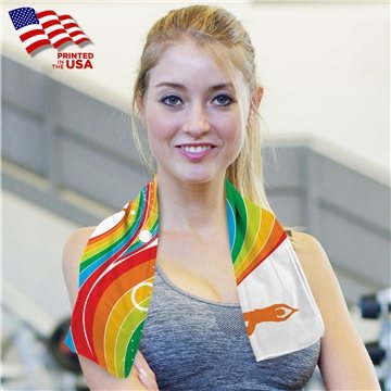 150 Custom Deluxe Cooling Towel - Sublimation - High-Tech Cooling