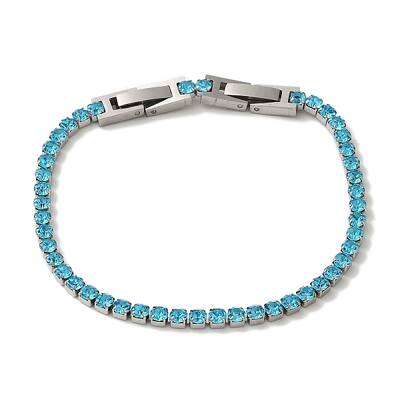 304 Stainless Steel Rhinestone Cup Chain Bracelets