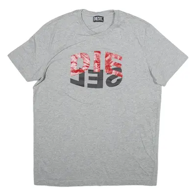 DIESEL Mens T-Shirt Grey XL