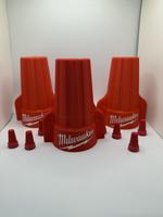 Winged Wire Nut Style Storage Container With Lid