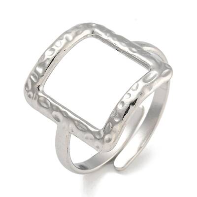 304 Stainless Steel Adjustable Ring for Women